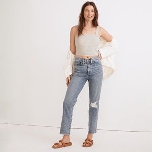 Madewell The Girljean in Berryton Wash Distressed Edition